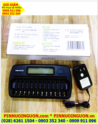 Delipow DLP-212, Máy sạc 12viên Pin Delipow DLP-212 (12 khe, mỗi lần sạc 1-12 pin AA, AAA) /BH 03 tháng